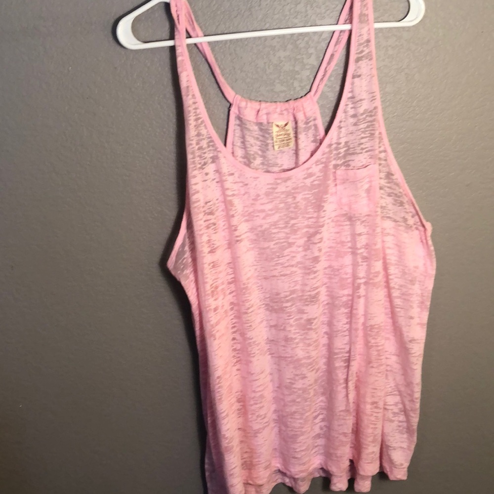 Pink burn out tank